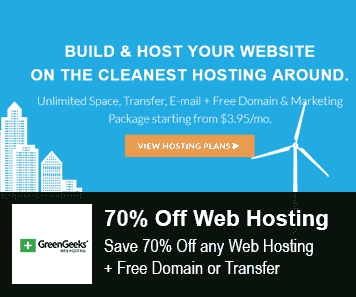 Greengeeks Coupon 70% Off Web Hosting
